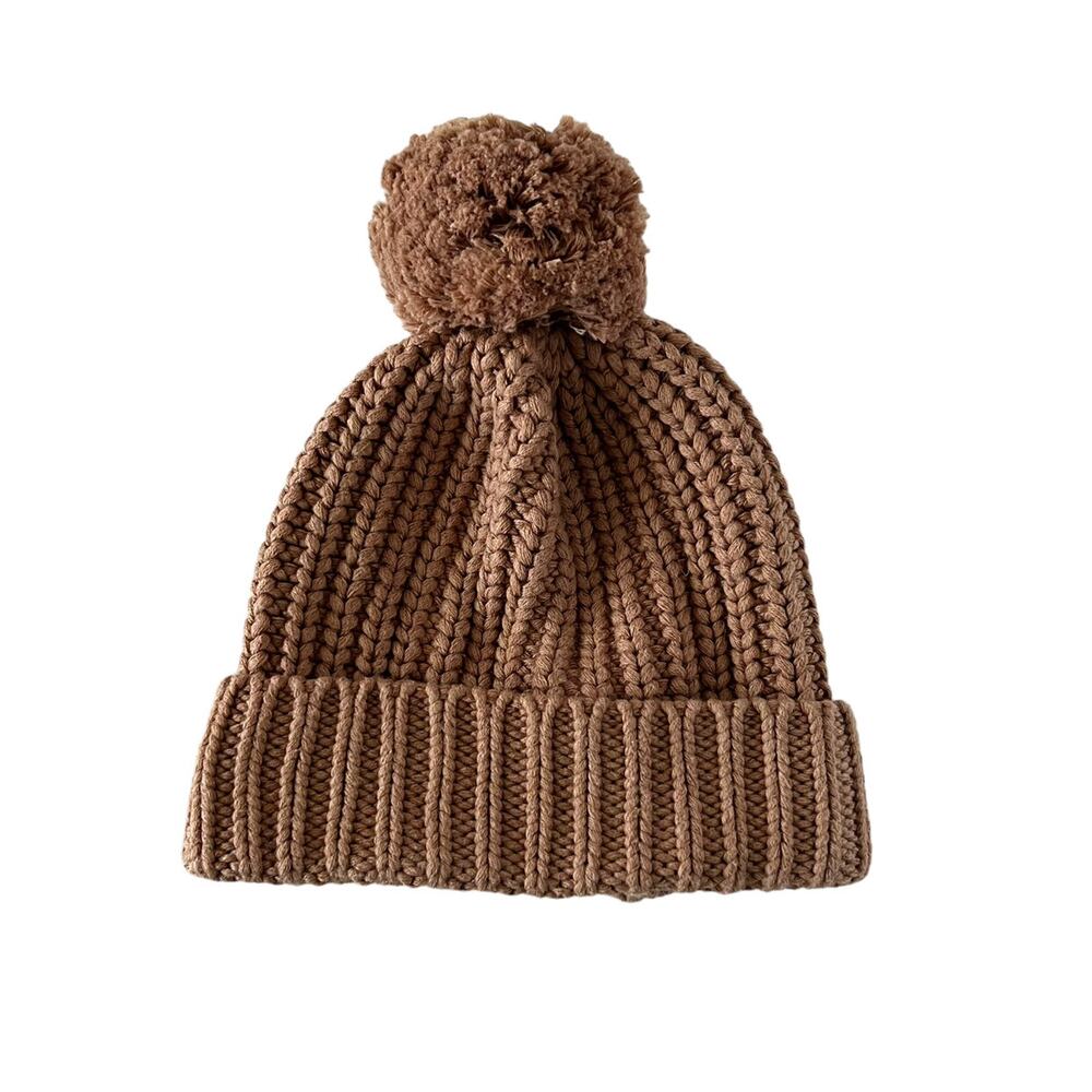 Jamie Kay Brown Knit Beanie (2Y+)